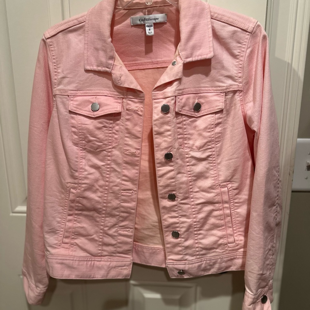 Croft & Barrow Soft Pink Denim Jacket